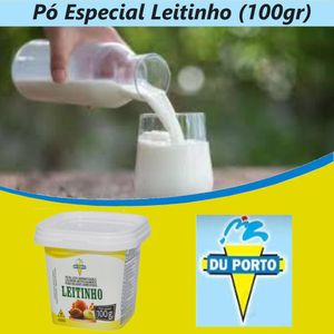 Pó para Gelados Comestíveis Sabor Leitinho Du Porto (100 gramas)