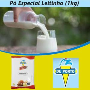 Pó para Gelados Comestíveis Sabor Leitinho Du Porto (1kg)