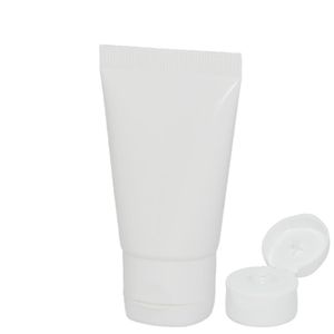 Bisnaga Plástica Branca 60 gramas com tampa Flip Top Branca Injeplast (10 unidades)
