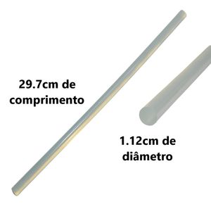 Bastão de Cola Quente Grossa 1,12x29,7cm Make+ (01 unidade)
