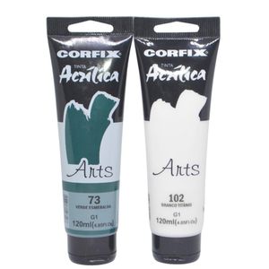 Tinta Acrílica Arts Bisnaga 120ml G1 Corfix (01 unidade)