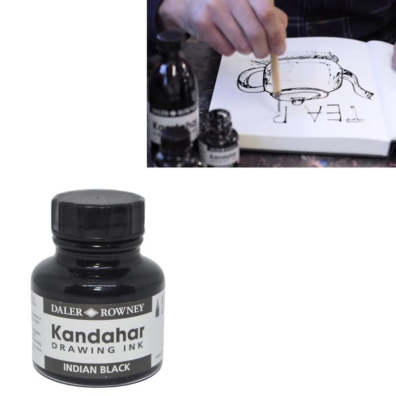 Tinta-Nanquim-Daler-Rowney-Kandahar-Indian-Black--28ml-