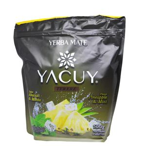 Erva-Mate para Tereré Sabor Abacaxi & Menta Yacuy (500 gramas)