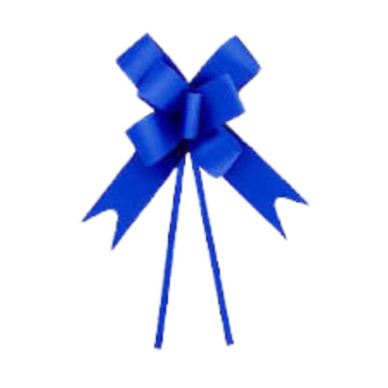 Laço Pronto 23mm Liso Azul Cromus (10 Unidades)