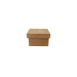 Caixa de MDF Tampa Solta Quadrada 8x8x5cm Ref.: LJ03 LJ Artesanatos (01 Unidade)