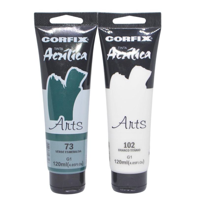 Tinta Acrílica Arts Bisnaga 120ml G1 Corfix (01 unidade)-87-azul-celeste-claro