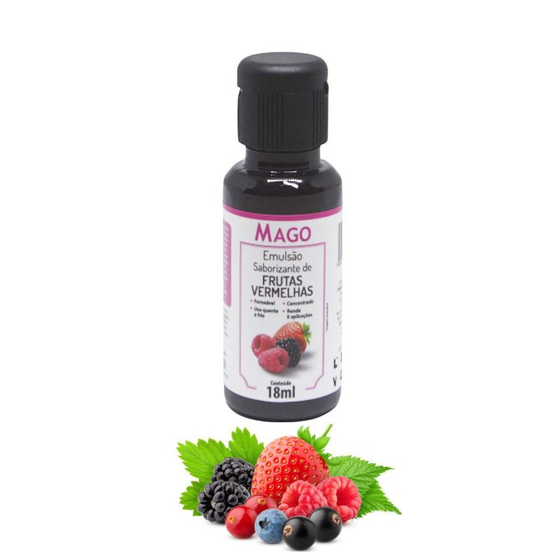 Emulsão Saborizante de Frutas Vermelhas Mago (18ml)