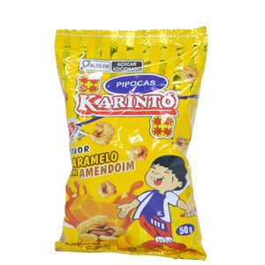 Pipoca Pronta Sabor Caramelo C/ Amendoim 50gr Karintó (01 unidade)