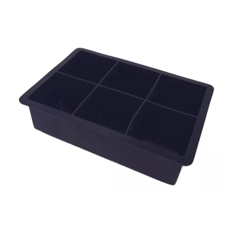 Forma-de-Gelo-Quadrado-6-furos-de-Silicone-Preto-Rio-Tijuca--1-unidade-.
