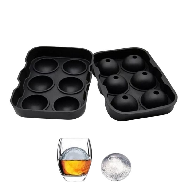 Forma-de-Gelo-Redondo-6-furos-de-Silicone-Preto-Rio-Tijuca--1-unidade-.