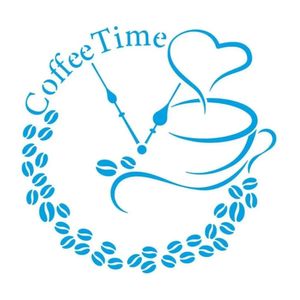 Stencil Simples de Acetato para Pintura 14x14cm Ref. STA-177 Art Coffe Time Litoarte (01 Unidade).
