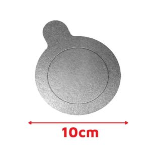 Base Laminada para Doces Prata Redonda 10cm Ref.: 3356.02 Ultrafest (20 Unidades).