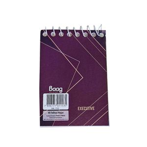 Caderneta de Bolso com Espiral Ref.: MT1153 105x70mm Baag (40 Folhas)