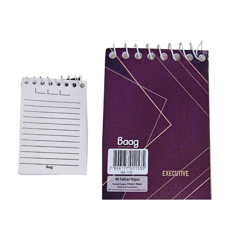 Caderneta-de-Bolso-com-Espiral-Ref.--MT1153-105x70mm-Baag--40-Folhas-