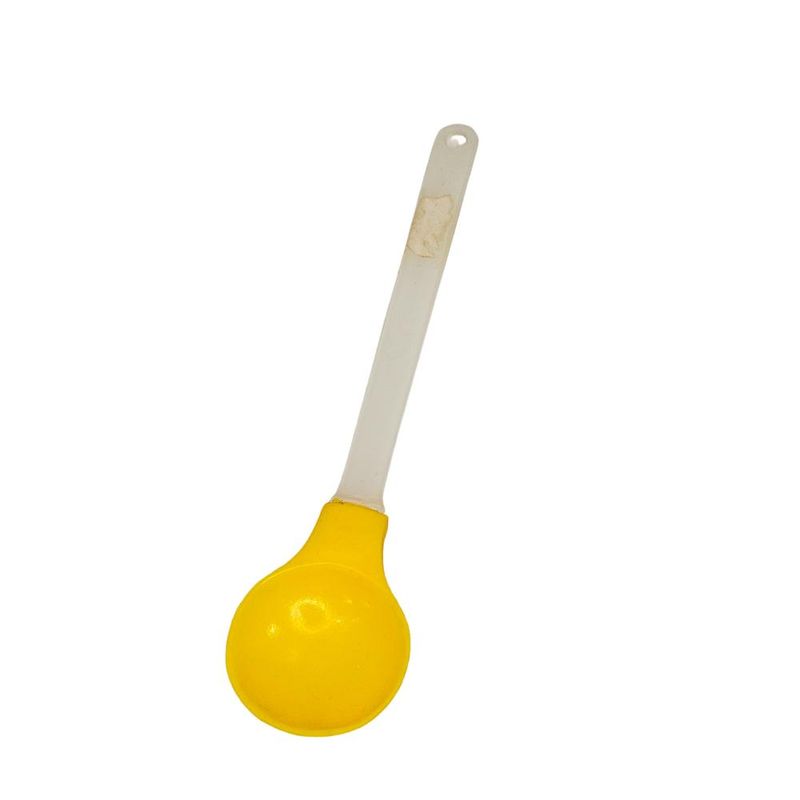 Colher Redonda de Silicone Amarelo Ref.: 10149 Jolly (01 unidade).