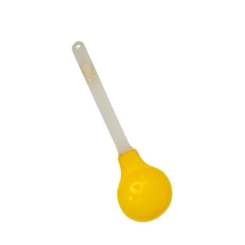 Colher Redonda de Silicone Amarelo Ref.: 10149 Jolly (01 unidade).