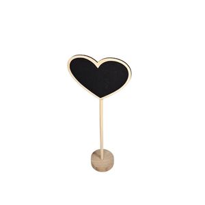 Mini Lousa de MDF Coração 8x24cm Comercial Wei (1 unidade)