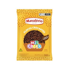 Confeito Flocos Crocantes Sabor Chocolate Mil Cores Mavalério (500 gramas)