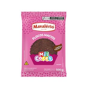 Confeito Flocos Macios Sabor Chocolate Mil Cores Mavalério (500 gramas)