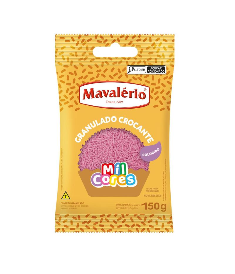 Confeito-Granulado-Crocante-Vermelho-Mil-Cores-Mavalerio--150-gramas-