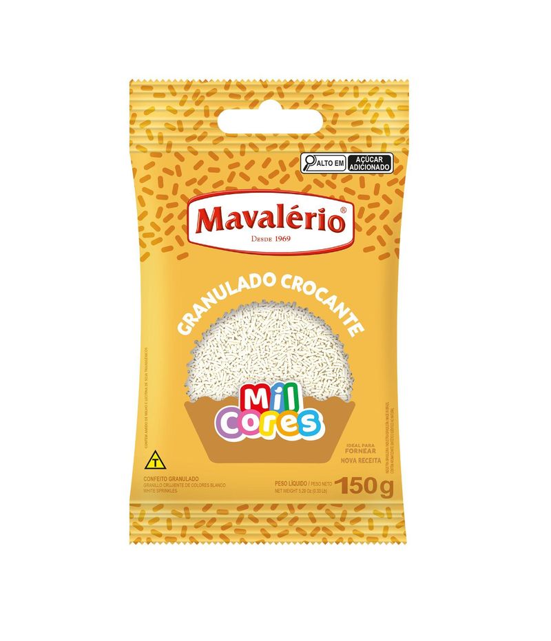 Confeito-Granulado-Crocante-Branco-Mil-Cores-Mavalerio--150-gramas-