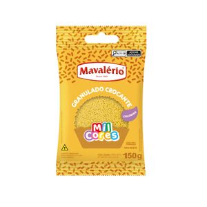 Confeito Granulado Crocante Amarelo Mil Cores Mavalério (150 gramas)