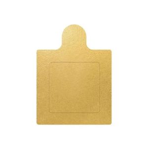 Base Laminada para Doces Ouro Quadrada 6cm Ref.: P2310 Plac (25 Unidades).