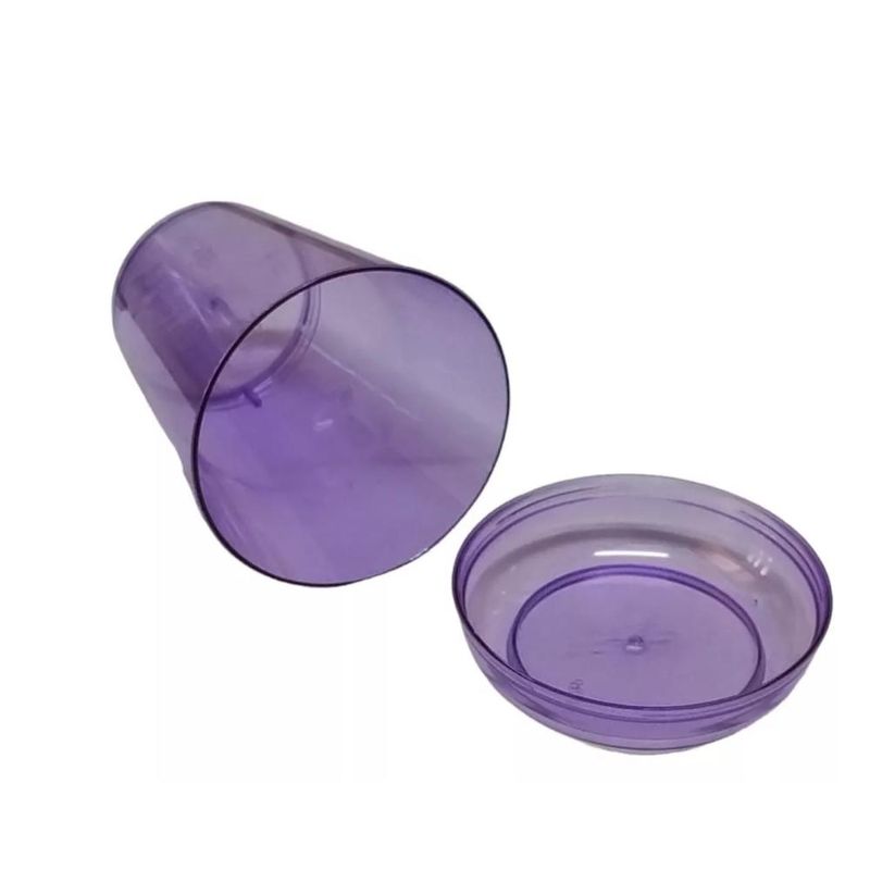 Copo-Pic-com-Tampa-40ml-Cristal-Roxo-Plastilania--10-Unidades-.