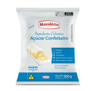 Açúcar de Confeiteiro Impalpável Snow Sugar Mavalério (500 gramas)
