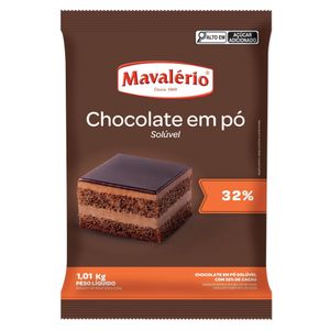 Chocolate em Pó (32% Cacau) Mavalério (1,01KG)