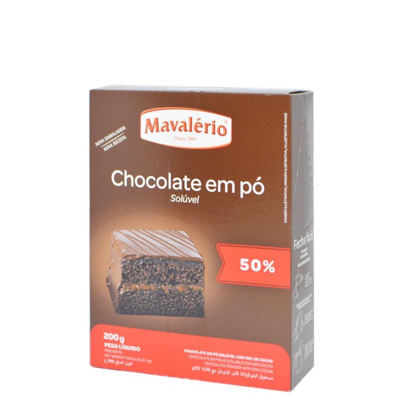 Chocolate-Gourmet-em-Po--50--Cacau--Soluvel-Mavalerio--200-gramas-