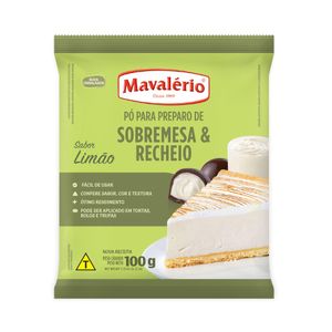 Pó para Preparo de Sobremesa Sabor Limão Mavalério (100 gramas)