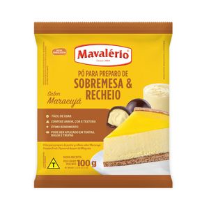 Pó para Preparo de Sobremesa Sabor Maracujá Mavalério (100 gramas)