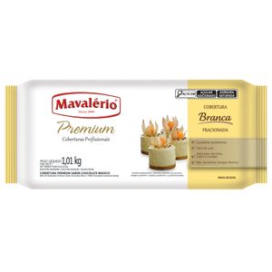 Cobertura Premium Fracionada Sabor Chocolate Branco Mavalério (1.01kg)