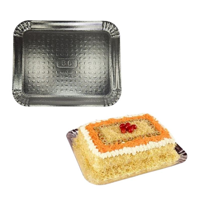 Bandeja de Papel Prata 37x46x0,3cm Ultrafest (01 unidade).