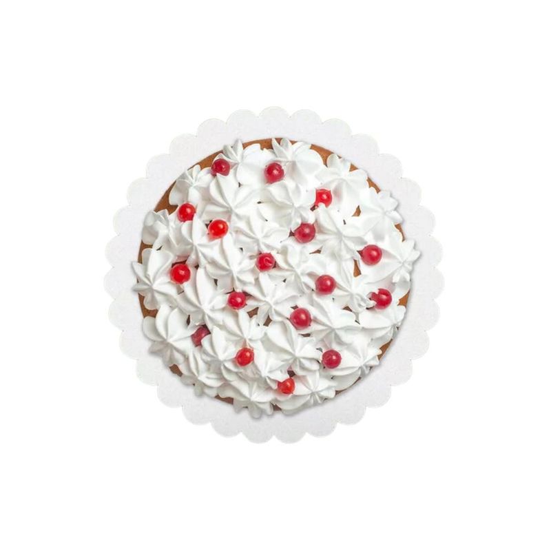 Cakeboard Redondo Branco Ondulado 32cm Ref.: CB30-007 Litoarte (01 Unidade)