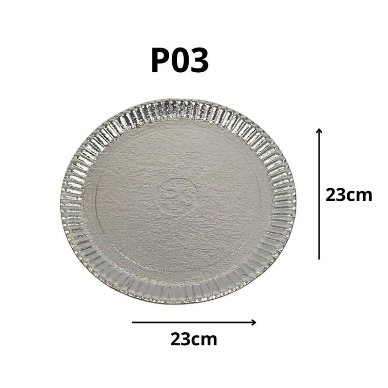 Prato-Redondo-de-Papel-Prata-23cm-Ref.--P3---1723.01-Ultrafest--1-unidade-