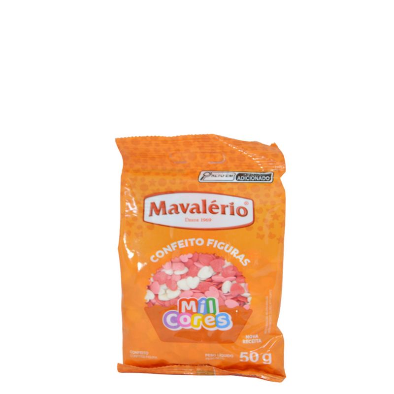Confeito-Figura-Coracao-Colorida-Mil-Cores-Mavalerio--50-gramas-