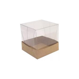 Caixa de Papel Kraft com Tampa de Acetato Essencial Ref. C4827 Ideia (01 unidade)