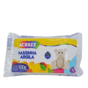 Massinha Argila Ref. 07210 987 Natural Acrilex (100 gramas)