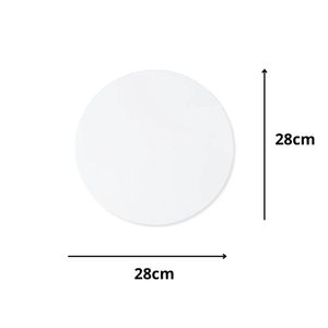Cakeboard de MDF Redondo Branco 28cm Ref.: 3401010 Royal Brazil (01 Unidade)