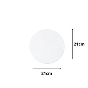 Cakeboard de MDF Redondo Branco 21cm Ref.: 3401004 Royal Brazil (01 Unidade)