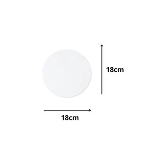 Cakeboard de MDF Redondo Branco 18cm Ref.: 3401002 Royal Brazil (01 Unidade)