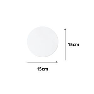 Cakeboard de MDF Redondo Branco 15cm Ref.: 3401001 Royal Brazil (01 Unidade)