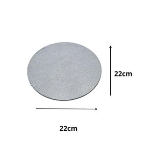 Cakeboard de MDF Redondo C/ Glitter Prata 22cm Ref.: 3802007 Royal Brazil (01 Unidade)