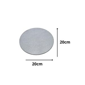 Cakeboard de MDF Redondo Glitter Prata 20cm Ref.: 3802005 Royal Brazil (01 Unidade)