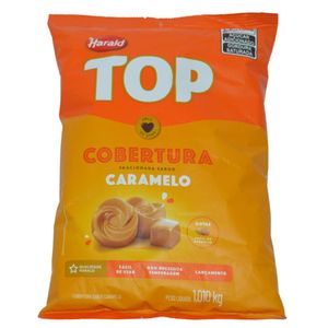Cobertura Confeiteiro Fracionada Gotas Sabor Caramelo Harald (1,010kg)