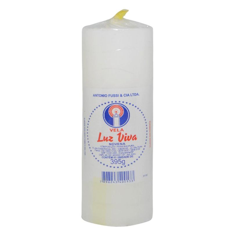 Vela-de-Parafina-Pura-Novena-9-Dias-5x18cm-395gr-Antonio-Fussi--01-unidade-