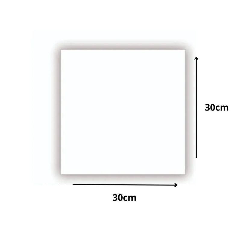 Cakeboard de MDF Quadrado Branco 30x30cm Ref.: 3402002 Royal Brazil (01 Unidade)