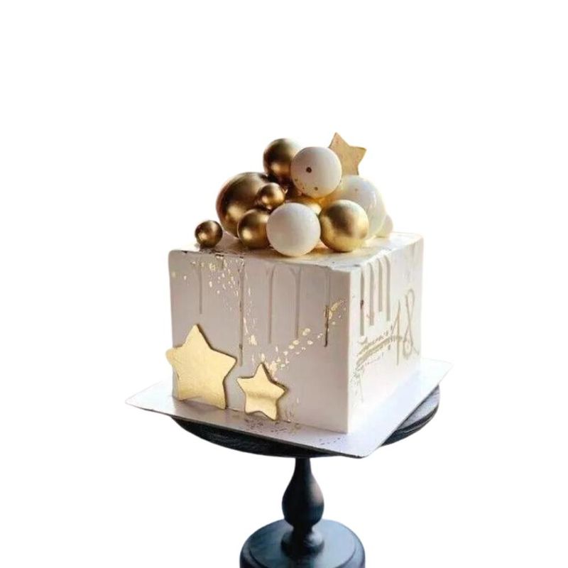 Cakeboard de MDF Quadrado Branco 30x30cm Ref.: 3402002 Royal Brazil (01 Unidade)